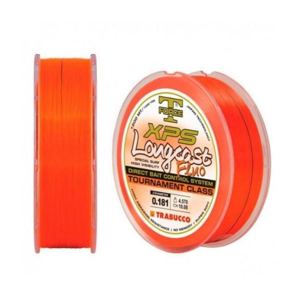 Trabucco XPS Longcast Fluo 1200m fluo najlon za šaranski i surf ribolov