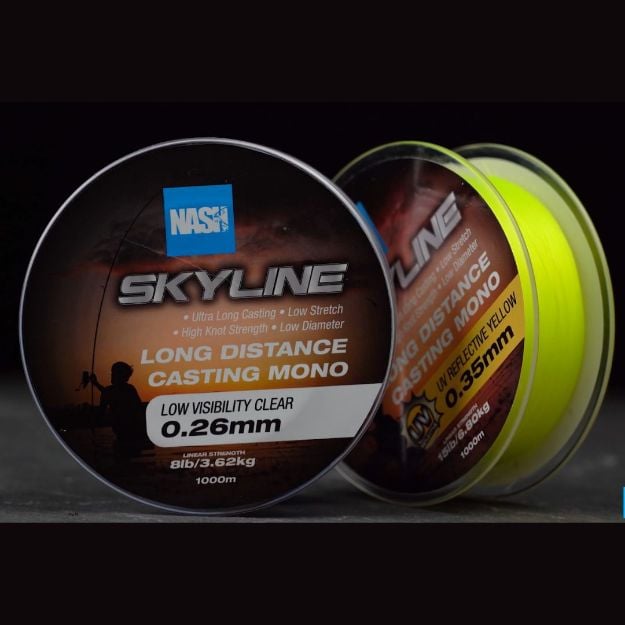 Nash Skyline Najlon UV Yellow 1000m