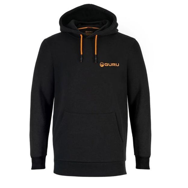 Guru Black Lightweight Hoodie Majice za ribolov