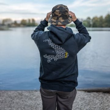 Avid Compound Hoodie Majice Black za ribolov 