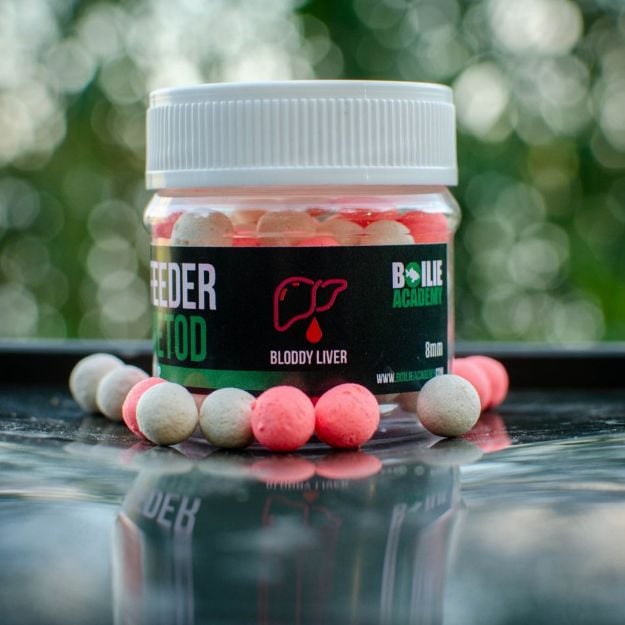 Boilie Academy Feeder Pop up Bloody Liver 8mm boile za feeder ribolov