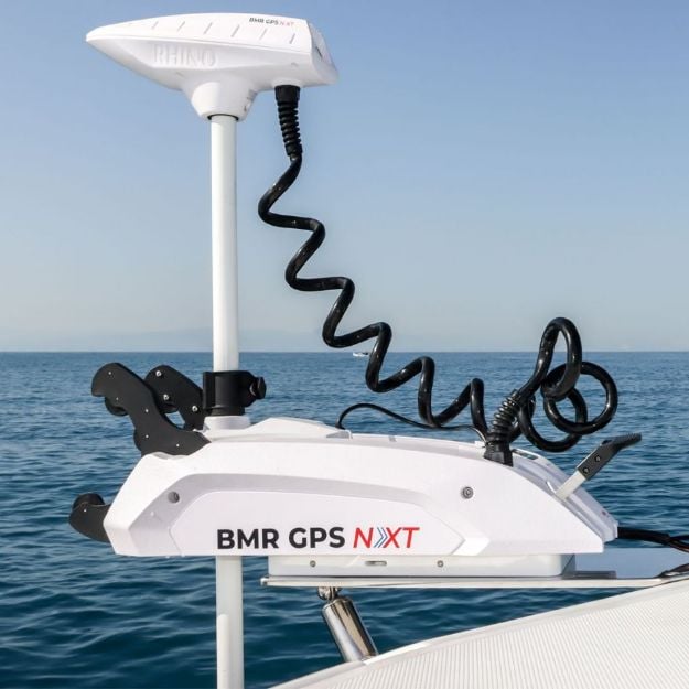 Rhino BMR GPS 65lb 12V White 167cm pramčani elektromotor za čamac – snažan i precizan motor s GPS funkcijom