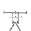 Delphin RPX 4 Silver Rod Pod 3 rod