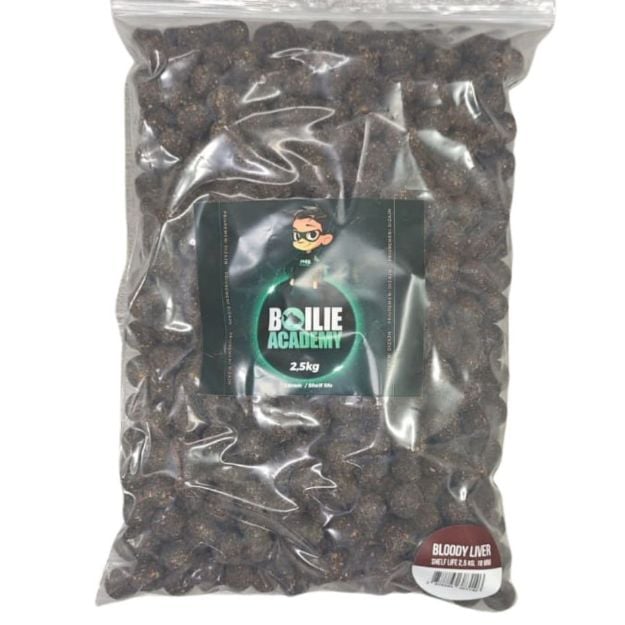 Boilie Academy Bloody Liver 18mm 2,5kg boile za ribolov šarana aroma jetre