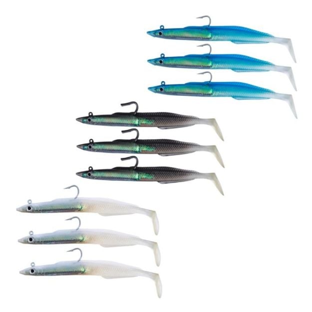 BERKLEY Powerbait Sandeel 12cm black , white , blue
