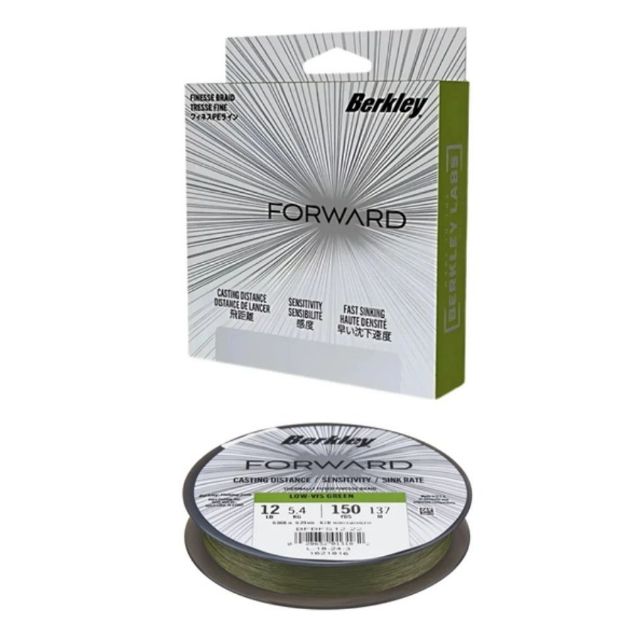 BERKLEY Forward Low Vis Green 150m špaga upredenica za ribolov