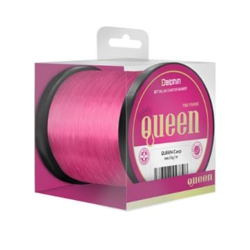Delphin QUEEN Carp pink Najlon 1200m za šaranski ribolov za žene pink