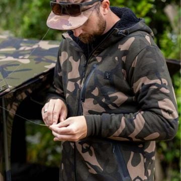 Fox Camo Full Zip Prem Sherpa 310 Hoodie jakna za ribolov