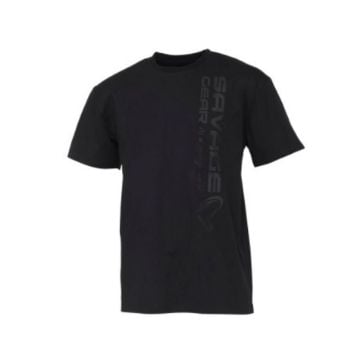 Savage Gear Vertical Logo Majice Black