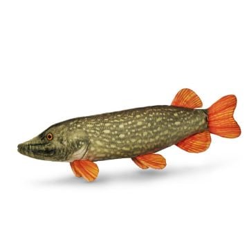 Plišana igračka Delphin PIKY Plush Pike prikazana iz drugog kuta s realističnim detaljima štuke
