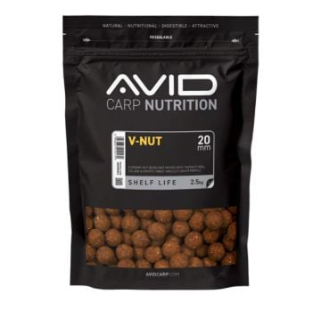 Avid V-Nut boile za šarana 15mm i 20mm s okusom vanilije i orašastih plodova  