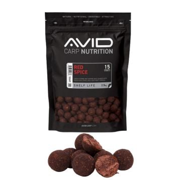 Avid Red Spice boile 15mm i 20mm šaranski mamac s bazom haringe i začinjenim aromama