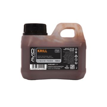 Avid Krill Liquid Food 500ml tekuća hrana s krill hidrolizatom za ribolov šarana i amura