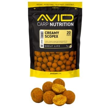 Avid Creamy Scopex boile 1kg 15mm i 20mm slatke boile za ribolov šarana i amura