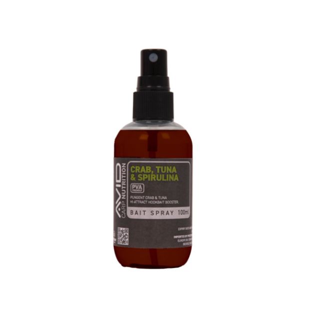 Avid Crab Tuna Spirulina Spray 100ml atraktant u spreju za mamce za ribolov šarana i amura