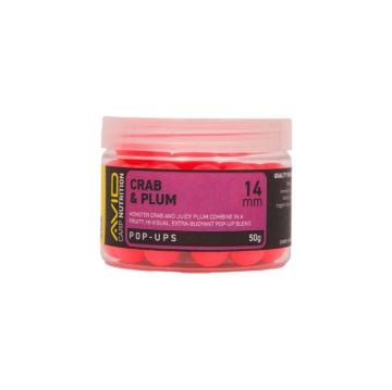 Avid Crab Plum Pop Up Boile 14mm Pink ružičaste plutajuće boile za ribolov šarana i amura