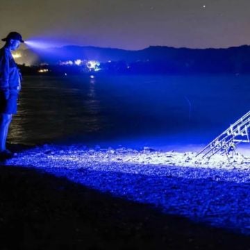 Nash Powerbanx UV Lite naglavna lampa s UV plavim LED svjetlom za noćni ribolov