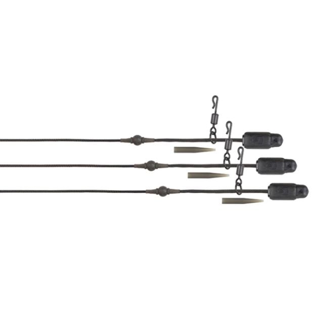 Fox Edges Naturals Heli Clip Rigs 50lb Leadcore gotove helikopter montaže za šarana