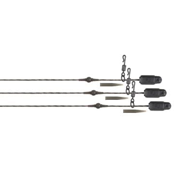 Fox Edges Naturals Heli Clip Rigs 50lb Copper Core gotove helikopter montaže za šarana