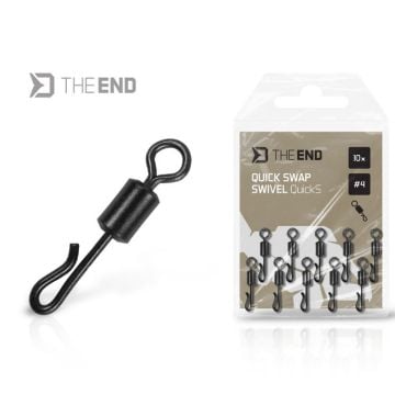 Delphin THE END QuickS quick swap swivel kopča za brzu izmjenu šaranskih rigova
