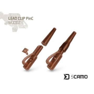 Delphin sCAMO PinC WOODZ Lead Clip kamuflažna kopča za šaransko olovo