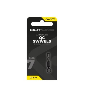 Avid Outline QC Swivel size 7 anti-glare kopče za brzu izmjenu šaranskih sistema
