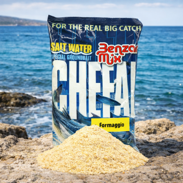 Benzar Mix Chefal Groundbait Cheese morska prihrana za ribolov orade u slanoj vodi