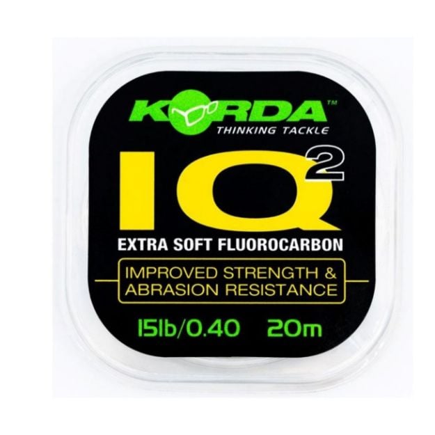 KORDA IQ Extra Soft Fluorocarbon Hooklink 20m
