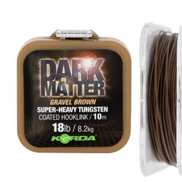 KORDA Dark Matter Tungsten Coated Braid 25lb Gravel Brown