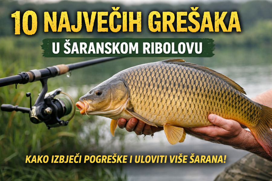 10 najvećih grešaka u šaranskom ribolovu koje rade i iskusni ribolovci