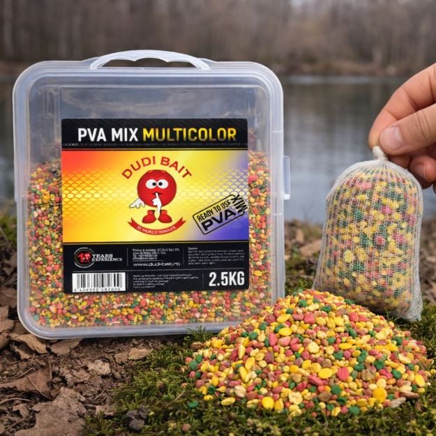 DUDI BAITS PVA Mix Multicolor 2.5kg PVA mix za šaranski ribolov u PVA vrećici
