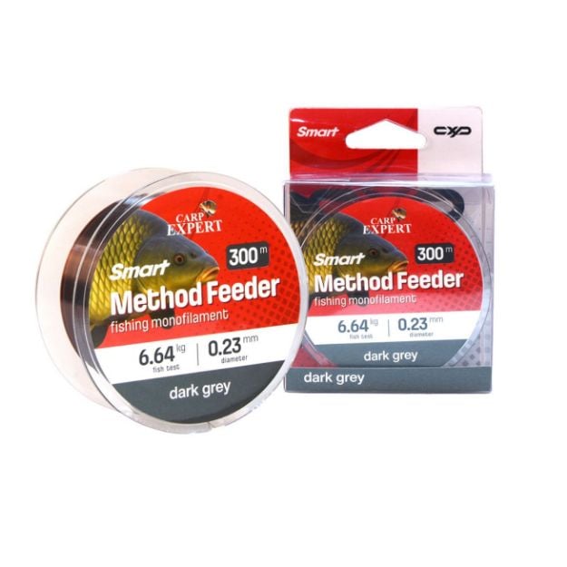 Carp Expert Smart Method Feeder Dark Grey najlon 300m 