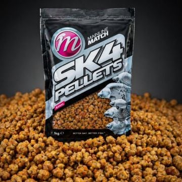 Mainline SK4 pelete 4mm 1kg fishmeal pelete za ribolov