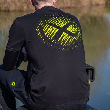 Matrix Large Fade T-Shirt crno zelena majica za ribolov