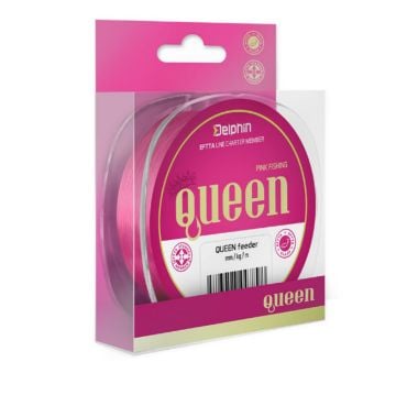 Delphin QUEEN Feeder Pink najlon za ribolov visoke vidljivosti