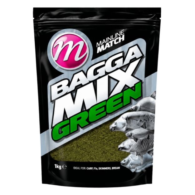 Mainline Bagga Mix Green Groundbait 1kg feeder i method feeder prihrana