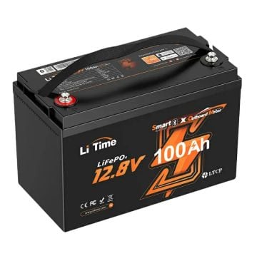 LiTime Marine Smart LiFePO4 12V 100Ah Bluetooth baterija za trolling motore i marine sustave
