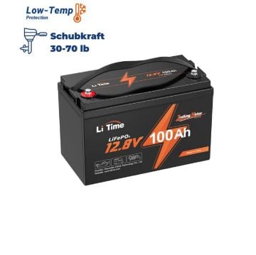 LiTime Marine TM 12V 100Ah LiFePO4 baterija za trolling motor i pramčani elektromotor