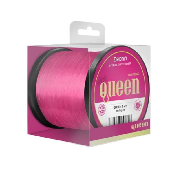 Delphin QUEEN Carp Pink 600m najlon za šaranski ribolov