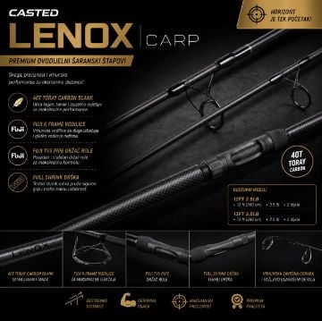 Casted LENOX Carp premium dvodijelni šaranski štapovi za daleke izbačaje