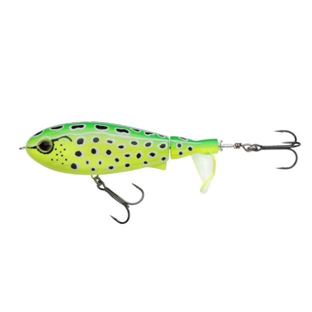 Berkley Screaming Choppo 9.5 cm 22 g površinski plopper vobler s glasnim metalnim repom i Fusion19 trokrakim udicama za ribolov štuke, basa, bolena i grgeča.