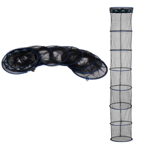 Zebco Ambition Round 3m Keepnet 6mm čuvarica za ribolov duljine 300 cm s Quick Dry 6 mm mrežicom i podesivim nosačem.