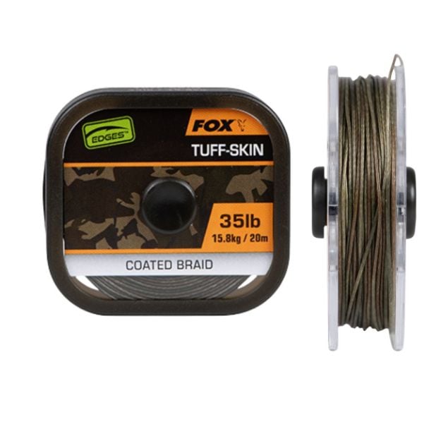 Fox Edges Tuff-Skin polukruta upredenica za šaranske predveze s kevlarskim vlaknima za Spinner Rig, Combi-Multi Rig i predveze s dlakom.